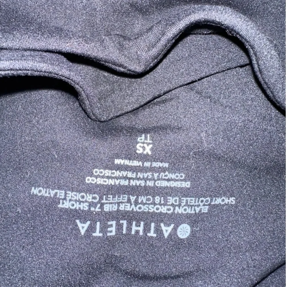 Athleta ribbed bike shorts xs black
